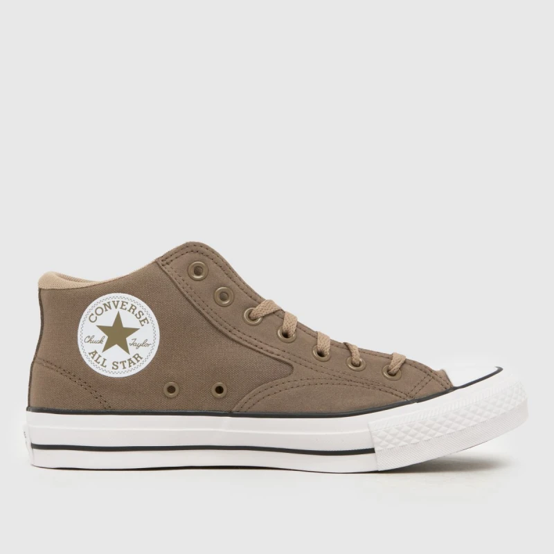 Image of Converse All Star Malden Trainers in Brown Brown UK 10 (EU 44)