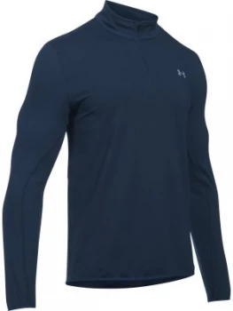 Image of Urban Armor Gear Mens Midlayer 14 Zip Jumper Grey Marl Indigo