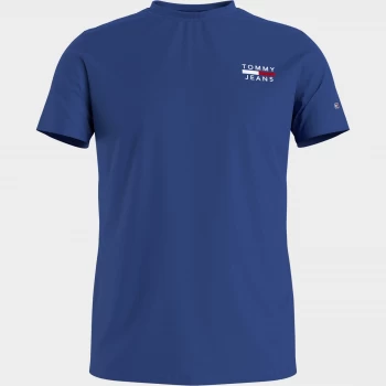 Image of Tommy Jeans Mens Chest Logo T-Shirt - Cobalt - L