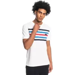 Quiksilver Contest T Shirt Mens - White