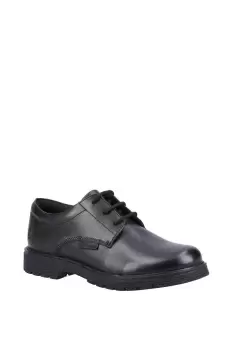 Image of Hush Puppies Black Polly Junior Leather School Shoe
