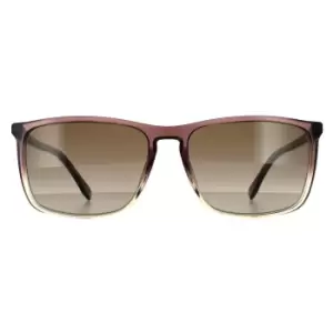 Image of Square Brown Grey Brown Gradient Sunglasses