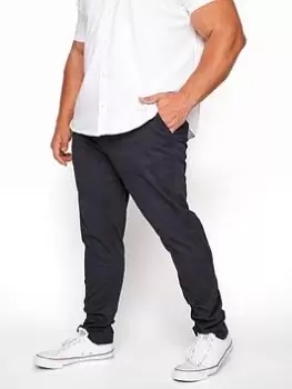 Image of BadRhino Essential Chino Trousers - Navy, Size 42, Inside Leg 30, Men