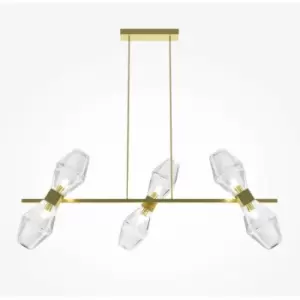 Image of Maytoni Maytoni Coctail time Modern 6 Light Bar Pendant Ceiling Light Gold G9