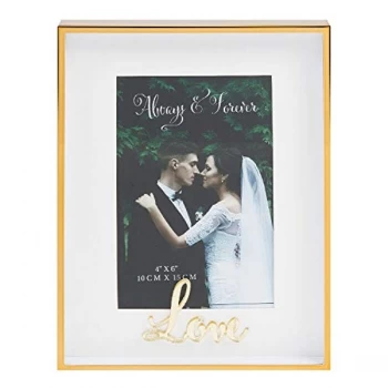 image of 4" x 6" - Always & Forever Photo Frame - Love