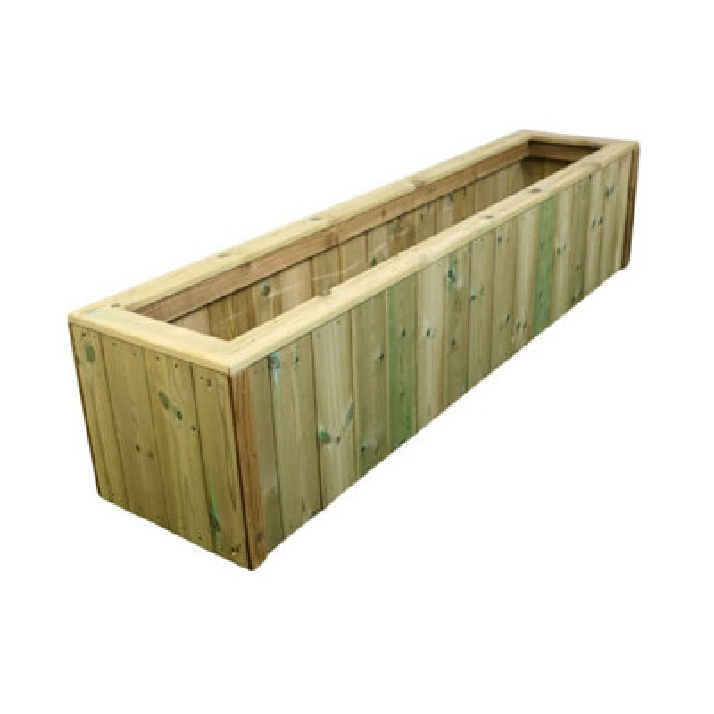 Image of Churnet Valley Garden Furniture Ltd T&g Wooden Planter Trough - L40 X W180 X H40 Cm - Assembled
