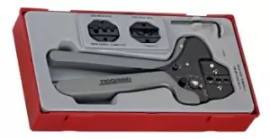 image of Teng Tools TTCP04 4 Piece Ratchet Crimping Tool Set