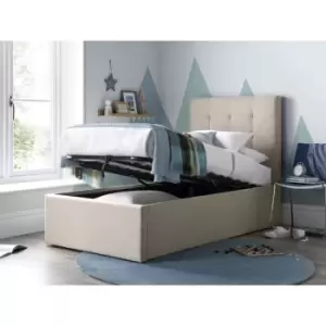 image of Bedmaster - Candy Oatmeal Fabric Ottoman Bed