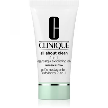 Image of Clinique All About Clean 2-in-1 Cleansing + Exfoliating Jelly Exfoliating Cleansing Gel 150ml