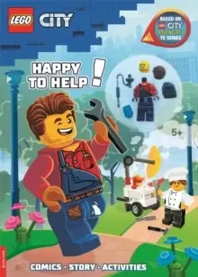 Image of LEGO (R) City: Happy to Help! Activity Book (with Harl Hubbs minifigure)