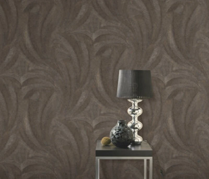 Image of Erismann Wallpaper Plume Anthracite