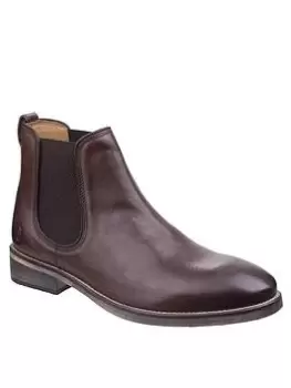 image of Cotswold Corsham Leather Chelsea Boots, Dark Brown, Size 8, Men