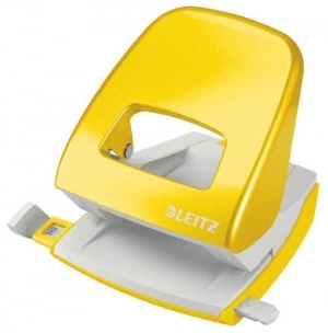 image of Leitz New NeXXt WOW Metal Office Hole Punch 30sh Yellow