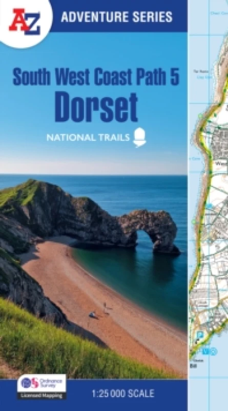 Image of South West Coast Path. 5 Dorset. Paperback. By AZ Maps Books