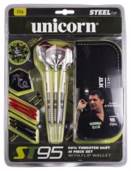 image of Gary Anderson ST95 22g 90 Tungsten Darts Set 41 Piece