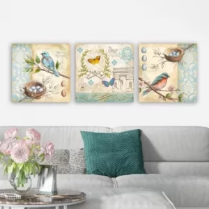 Image of DRPRC03 Multicolor Decorative Canvas Painting (3 Pieces)