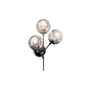 Image of Kepler 3 Light Wall Light Black