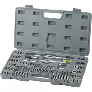 image of Tap and Die Set 60Pcs Metric and sae Standard Bearing Steel Threading Tool - Vevor