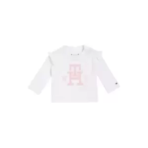 Image of Tommy Hilfiger Baby Monogram Tee L/S - White