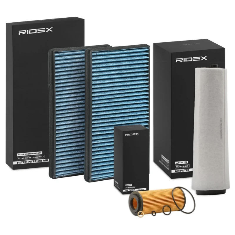 Image of RIDEX 4055F3196 Filter Set with air filter, with pre-filter Filter Set (4055)