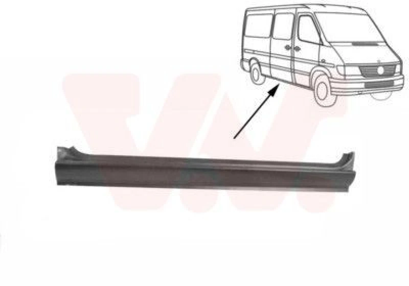 Image of VAN WEZEL Rocker panel VAN WEZEL 3075110
