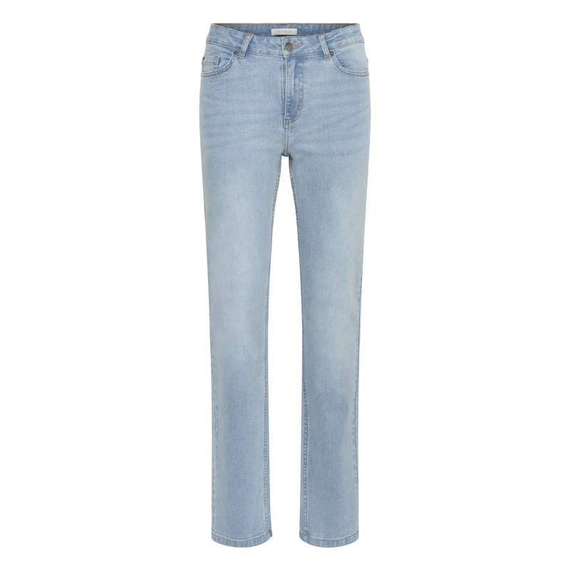Image of Kaffe Straight Jeans For Her KAFFE KAMaris Bleu Female 31x32