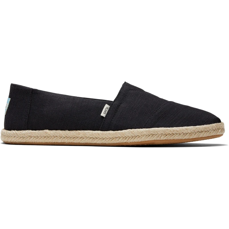 Image of Toms Alpargata Rope Shoes - Black 7