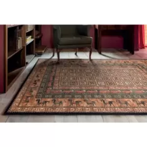 Image of Mastercraft - Kashqai 4301 500 135cm x 200cm Rectangle - Multicoloured and Orange