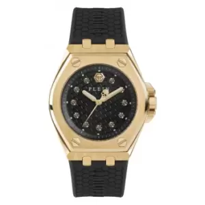 image of Plein Extreme Lady Steel Gold Black Ladies Watch PWJAA0322