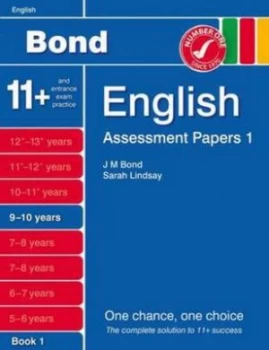 Image of Bond Assessment Papers English 9-10 Yrs Book 1 by Sarah Lindsay Paperback