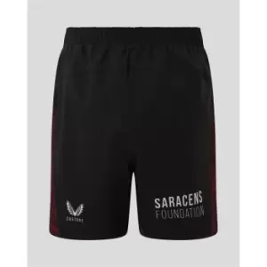 Image of Castore Saracens Home Short 2022 2023 - Black