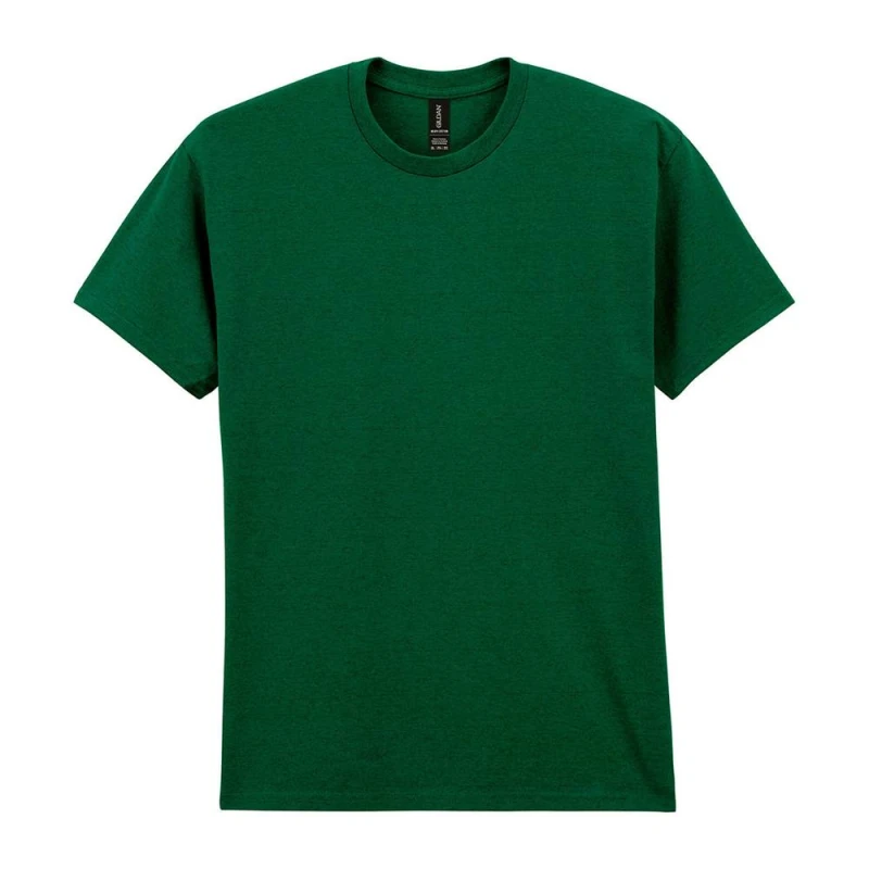 Image of Gildan Mens Heavy Cotton T-Shirt in Bottle Green Size: Large Bottle Green Male L