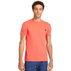 Image of Timberland Dunstan River Crew Tee For Men In Coral, Size XL