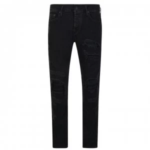 image of True Religion Patch Jeans - Black