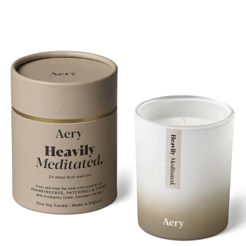 image of Aery Aromatherapy Heavily Meditated Scented Candle 200g