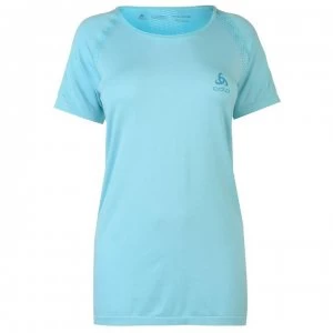 image of Odlo Essential T Shirt Ladies - RadianceBluebrd