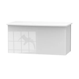 Image of Indices Ready Assembled Blanket Box - White