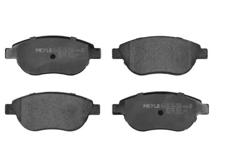 Image of MEYLE 025 237 0819 Brake pad set Front Axle, excl. wear warning contact, Original Quality, with anti-squeak plate Brake Pad Set,disc brake (402)