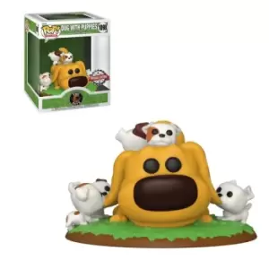 image of Disney Dug Days Dug Covered in Puppies Deluxe EXC Funko Pop! Vinyl