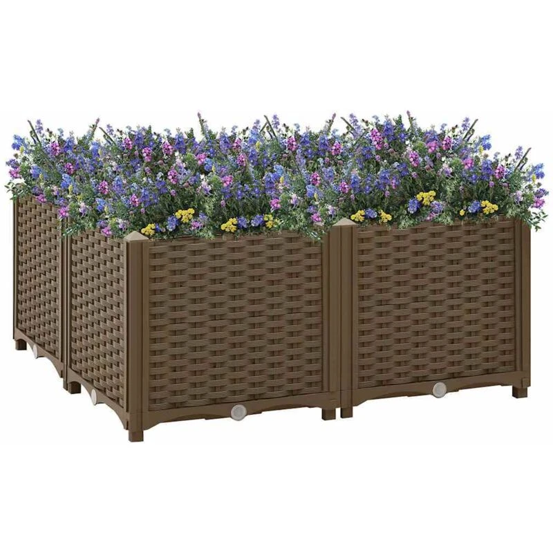 Image of VIDAXL Raised Bed 80x80x38cm Polypropylene Vidaxl 8720286493182