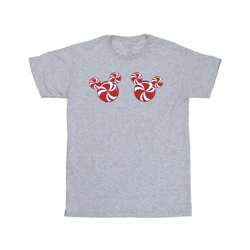 Image of Disney Men Mickey Mouse Candies T-Shirt in Grey Size: Small Grey S Male 5063376834964