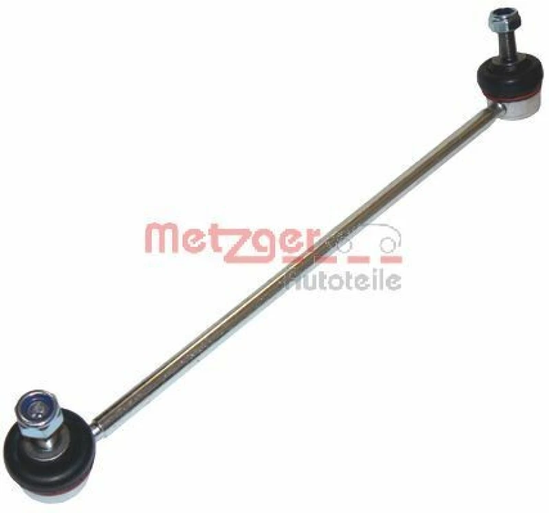 Image of METZGER 53048112 Anti-roll bar link COMPETENCE KIT, Front Axle Right, with nuts Link Stabiliser (3229)
