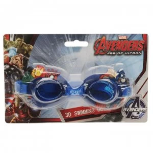Image of Character 3D Childrens Swimming Goggles - Avengers