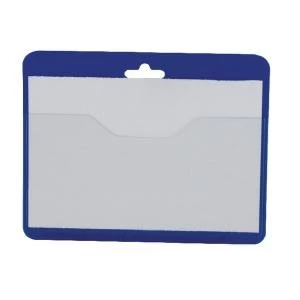 Image of Durable Blue SecurityVisitor Badge Without Clip 60x90mm Pack of 50