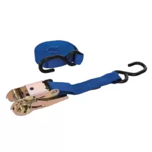 Image of Silverline Ratchet Tie Down Strap S-Hook 4.5m x 25mm Capacity 375kg MS21S