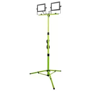 Image of Luceco Eco 2 x 4000LM 5000K Twin Tripod Light - 2 x 50W