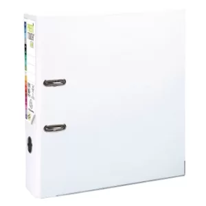 Image of Prem'touch Lever Arch File A4+ PP S80mm, 2 Rings, White, Pack of 10