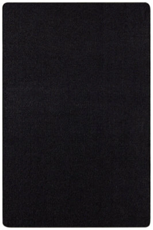 Image of The Rugs Plain Design Rug Polypropylene Durable With 0.85cm Pile Height In Black