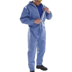 Image of Click Once Disposable Boilersuit 2XL Blue Ref BCOC10NXXL Pack 50 Up to