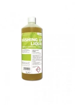 image of 2Work Washing Up Liquid Lemon 1 Litre